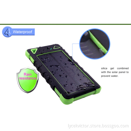 Dual USB Battery Charger Solar Power Bank